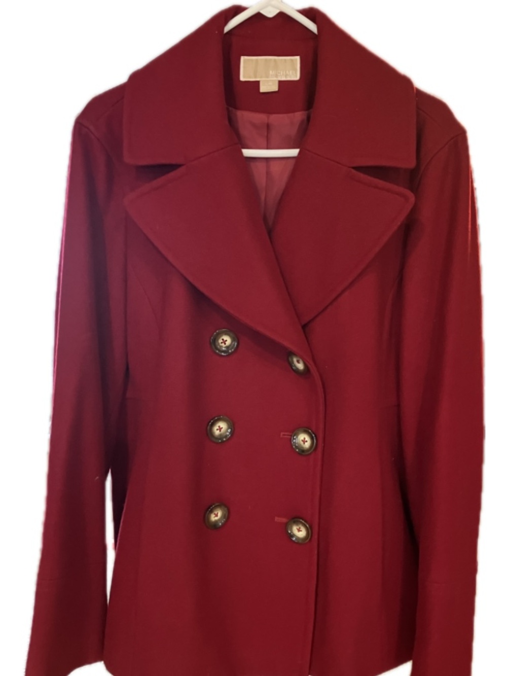 Micheal Kors Pea Coat- Red. XL